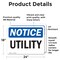 Signmission Utility, 24 in W x Rectangle, Vinyl Decal OS-2PACK-NS-D-1824-L-18847 - alternate 5